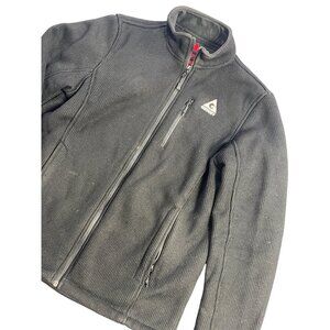 Gerry Mens Black Full Zip Fleece Jacket With Logo Chest Pocket Size L